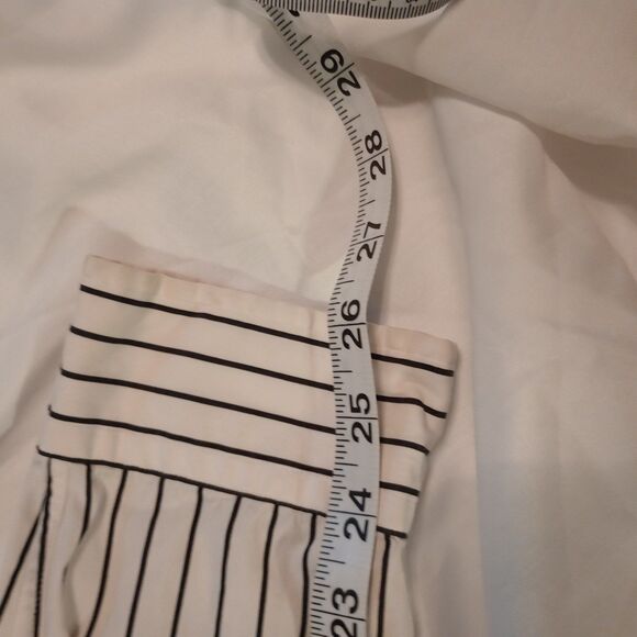 Ralph Lauren Men's Custom Fit L/S XL Button Up. Black/White Stripe 100% Cotton - Picture 9 of 9